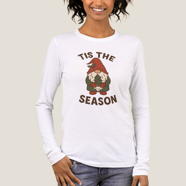 T-shirt En Tri-matière Tis The Season Gnome Christmas (Recto)