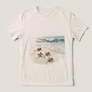 T-shirt En Tri-matière Tortues marines du littoral océanique