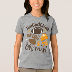 T-shirt En Tri-matière Touchdowns Turquie & tarte   Oh, mon