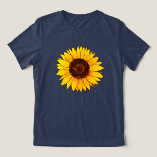 T-shirt En Tri-matière Tournesol jaune vibrant en fleurs