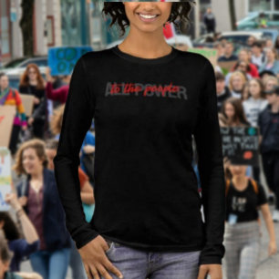 T-shirt En Tri-matière Tout pouvoir au peuple Long Sleeve Chemise - Parle