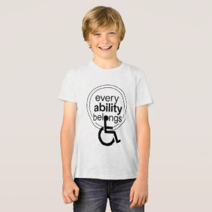 T-shirt En Tri-matière Toute capacité appartient Minimalisme inclusif