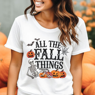 T-shirt En Tri-matière Toutes les Choses Mignonnes de l'Automne Halloween