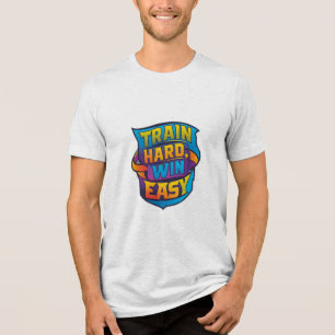 T-SHIRT EN TRI-MATIÈRE TRAIN FORT GAGNER FACILEMENT