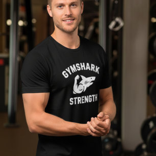 T-shirt En Tri-matière Travail de force pour hommes Bodybuilding Shark