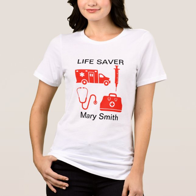 T-shirt En Tri-matière Travailleur Médicale (Recto)