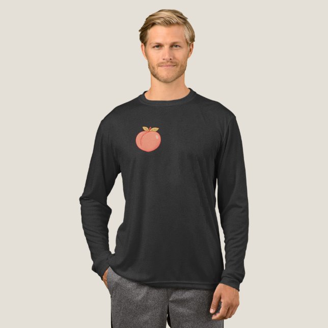 T-shirt En Tri-matière Tri-Mélange De Poche Long (Recto complet)