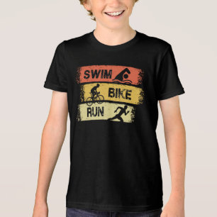T-shirt En Tri-matière Triathlon - Course à vélo de natation