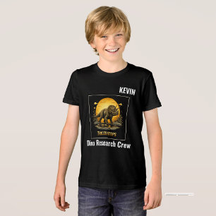 T-shirt En Tri-matière Tricératops Dinosaure Préhistorique Lune