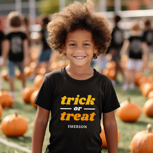 T-shirt En Tri-matière Trick ou traitement Halloween monogramme
