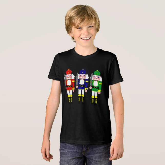T-shirt En Tri-matière Trois craquelins sages - Noisettes Noël (Recto plein)