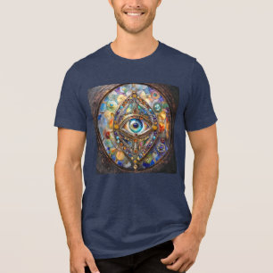 T-shirt En Tri-matière Troisième œil sur verre et bronze