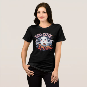 T-shirt En Tri-matière Trop mignon pour effrayer le design de fantôme d'H