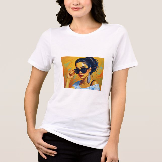 T-shirt En Tri-matière Tropical Girl T-Shirt (Recto)