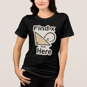 T-shirt En Tri-matière Trouver X Math Joke Sticker - Funny Geometry Pun