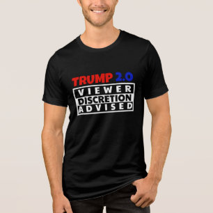 T-SHIRT EN TRI-MATIÈRE TRUMP 2.O : DICRÉTION DE L'AFFICHAGE EST CONSEILLÉ