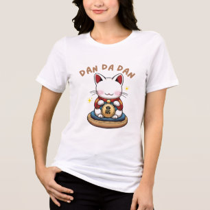 T-shirt En Tri-matière Turbo-Granny Dandadan Chat - Mignonne Anime Manga 