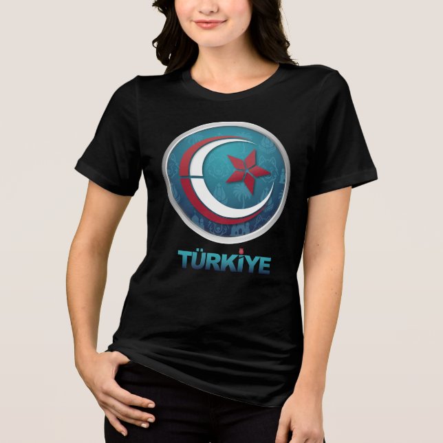 T-shirt En Tri-matière Turkey Turkiye Europe Asia (Recto)
