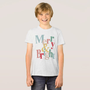 T-shirt En Tri-matière Typographie moderne Joyeux et lumineux