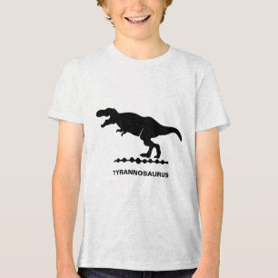 T-shirt En Tri-matière Tyrannosaurus Dinosaure Silhouette