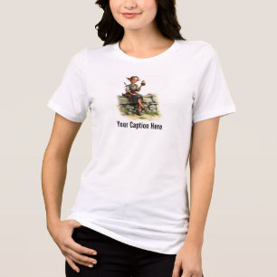 T-shirt En Tri-matière Un elfe arrosé tenant un délicieux gâteau
