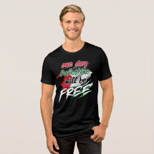 T-shirt En Tri-matière Un jour la Palestine sera libre