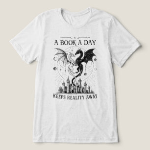 T-shirt En Tri-matière Un livre par jour éloigne la réalité