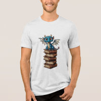 Un minuscule dragon aux yeux surdimensionnés, assi