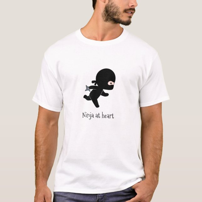 T-shirt En Tri-matière Un minuscule Ninja au coeur (Devant)