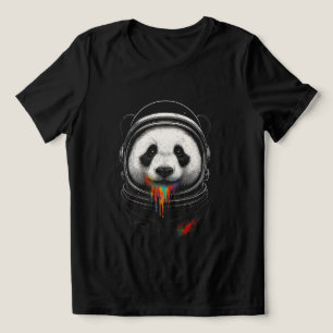 T-shirt En Tri-matière Un ours panda noir et blanc portant une combinaiso