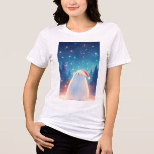T-shirt En Tri-matière Un rêve de Noël d'ours polaire