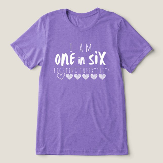 T-shirt En Tri-matière Un sur six_BFA_blanc (Design Recto)