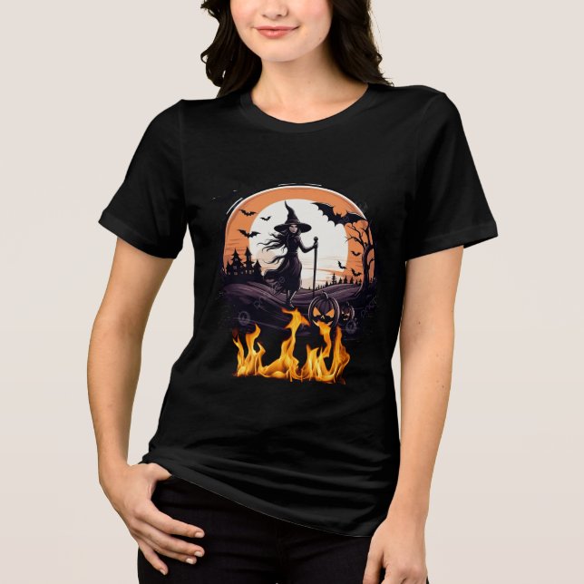 T-shirt En Tri-matière Un T-shirt élégant pour Halloween (Recto)