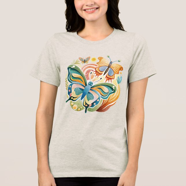 T-shirt En Tri-matière Une Chanson De Papillons (Recto)