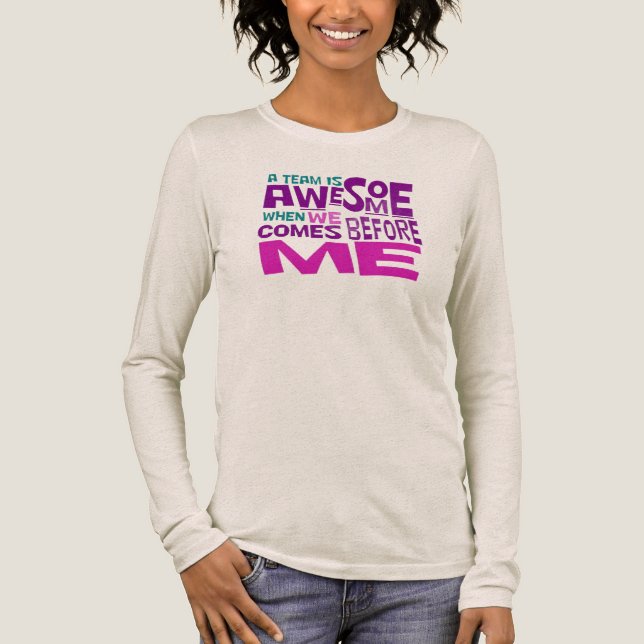 T-shirt En Tri-matière une équipe géniale travaille ensemble (Recto)