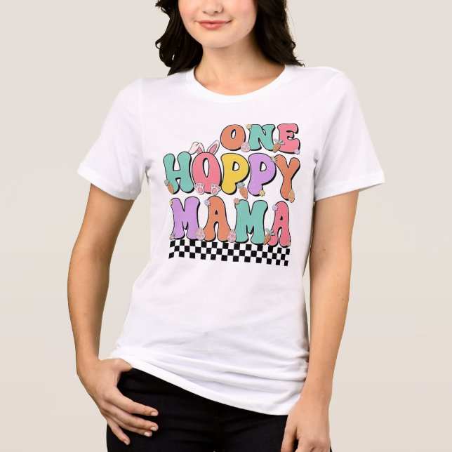 T-shirt En Tri-matière Une maman Hoppy (Recto)