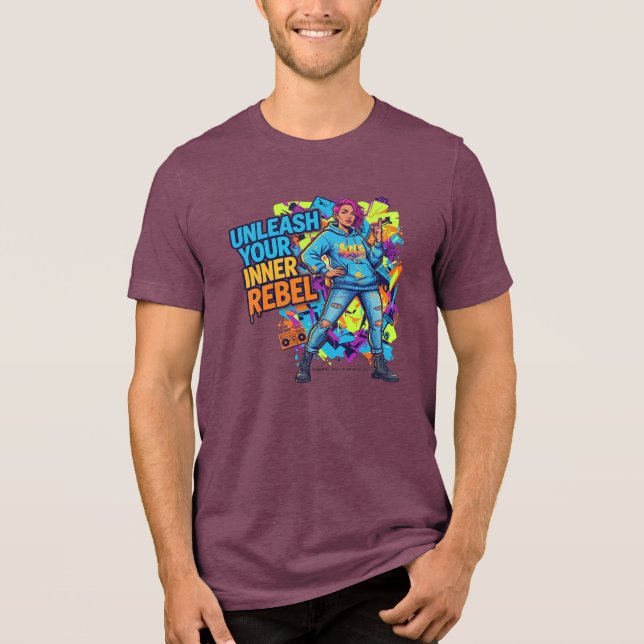T-shirt En Tri-matière Unleash Your Inner Rebel -  (Recto)