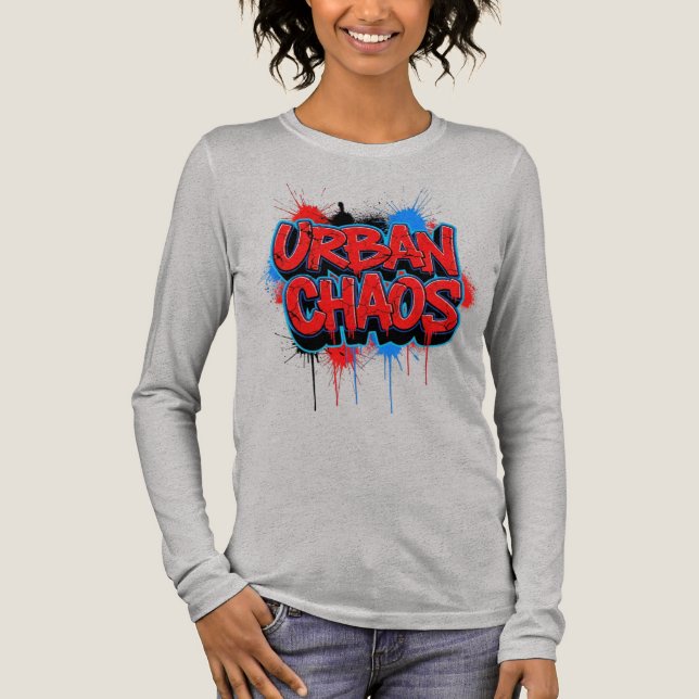T-shirt En Tri-matière Urban Chaos – Graffiti Street Art T-Shirt (Recto)