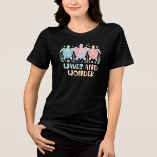 T-shirt En Tri-matière Vagues et Été Merveilleux