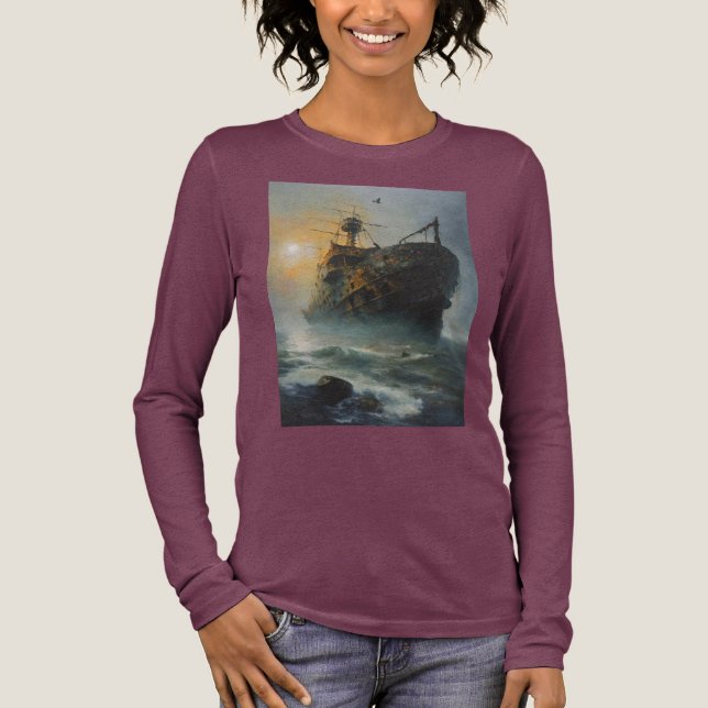 T-shirt En Tri-matière vaisseau fantôme, navire pirate, (Recto)