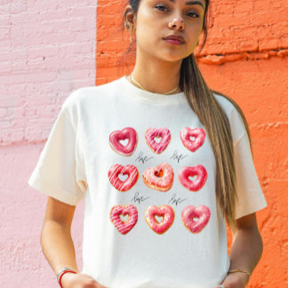 T-shirt En Tri-matière Valentine’s Day Donut Love Food Lover 