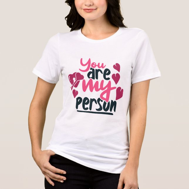 T-shirt En Tri-matière Valentines Day love (Recto)