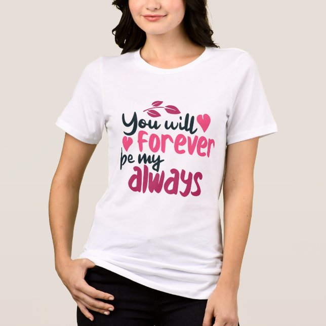 T-shirt En Tri-matière Valentines Day love (Recto)