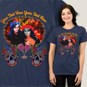 T-shirt En Tri-matière Vallarta Catrinas aux Crânes 1718