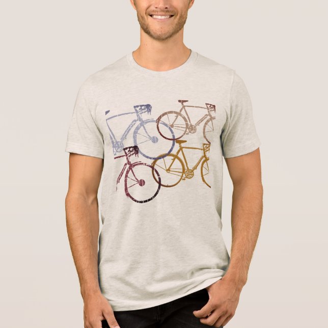 T-shirt En Tri-matière Vélos Graphiques (Recto)