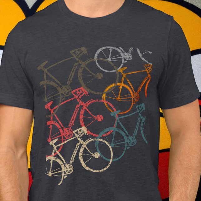 T-shirt En Tri-matière Vélos graphiques / Vélos Cuir noir (Créateur téléchargé)