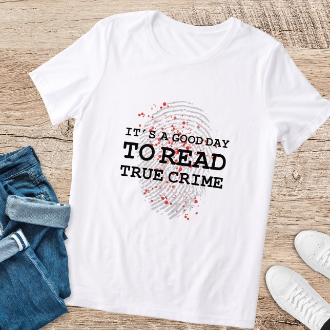 T-shirt En Tri-matière Véritable crime non-fiction Lover livre (Créateur téléchargé)