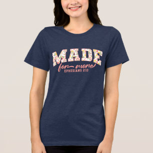 T-shirt En Tri-matière Verset biblique de fleur sauvage inspirante