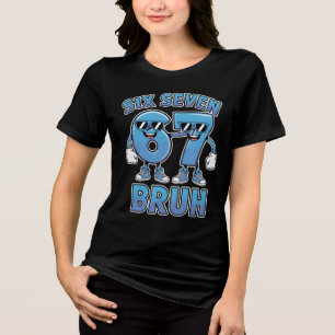 T-shirt En Tri-matière Vêtement amusant rétro avec le script slang "Bruh 
