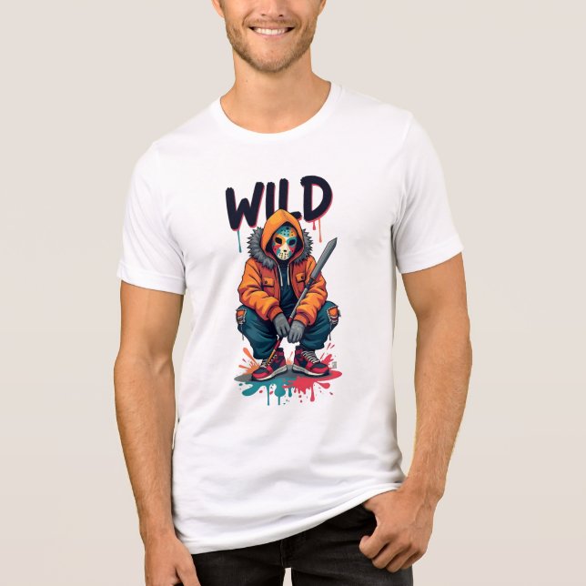 T-shirt En Tri-matière "Vibe des rues" (Recto)